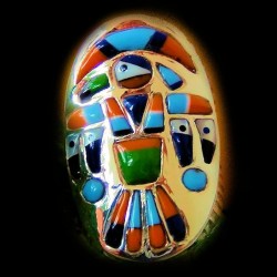 BAGUE THUNDERBIRD EN ARGENT