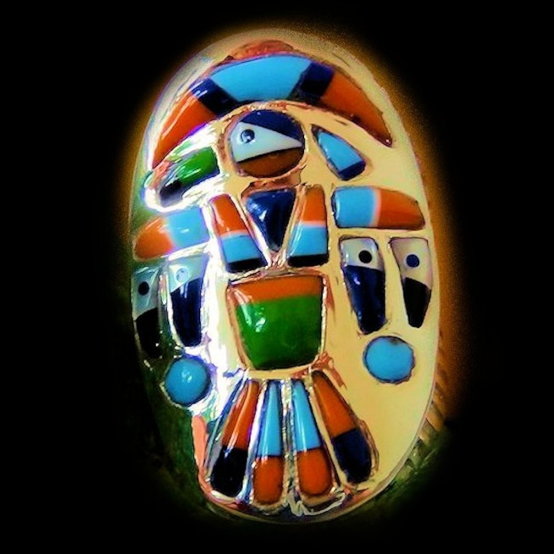 BAGUE THUNDERBIRD EN ARGENT