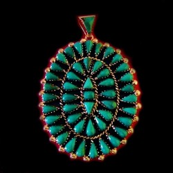 Teardrtops Navajo Pendant, Native American Jewelry, Choice of Color