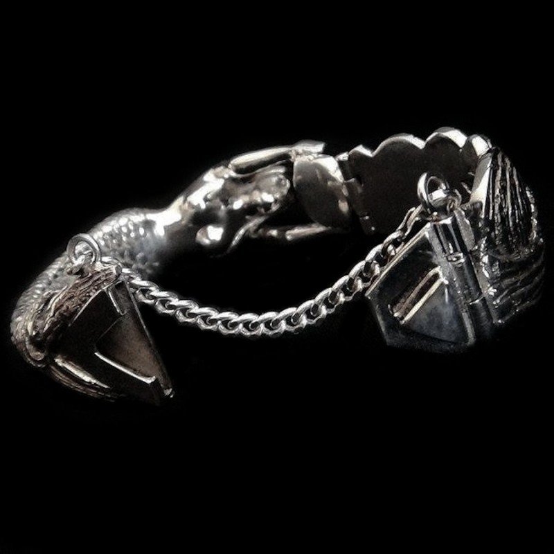 BRACELET SIRENE EN ARGENT MASSIF