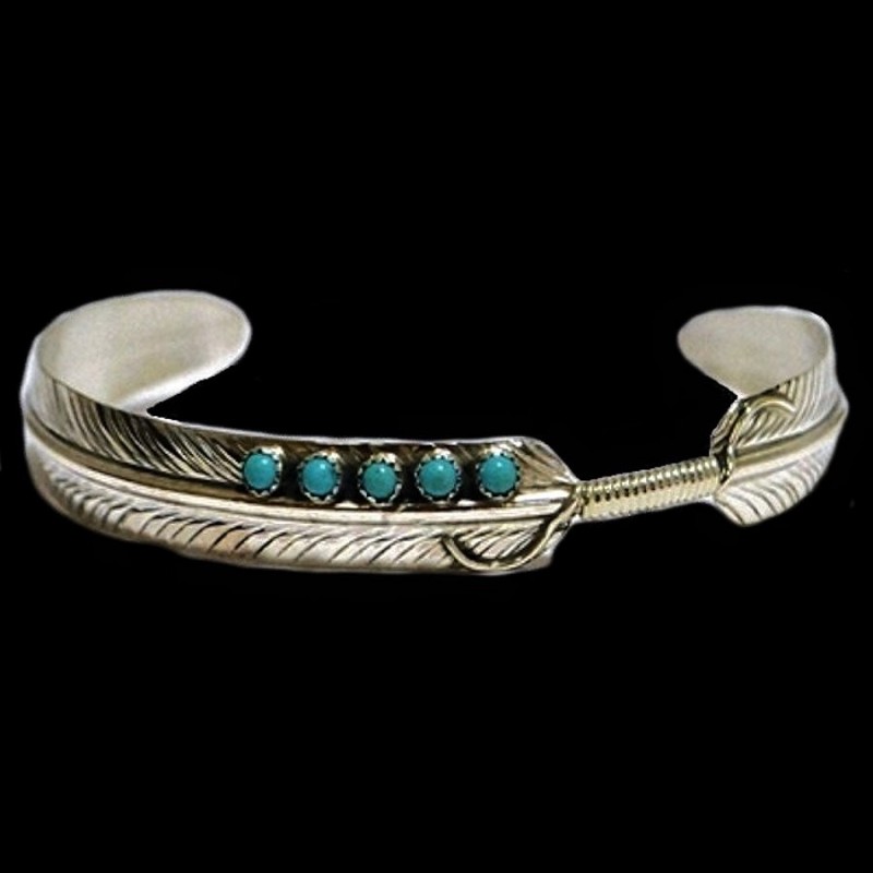BRACELET PLUME ET PIERRES