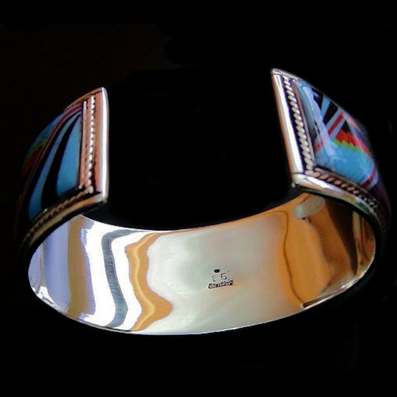 BRACELET ZUNI OPALE ET PIERRES