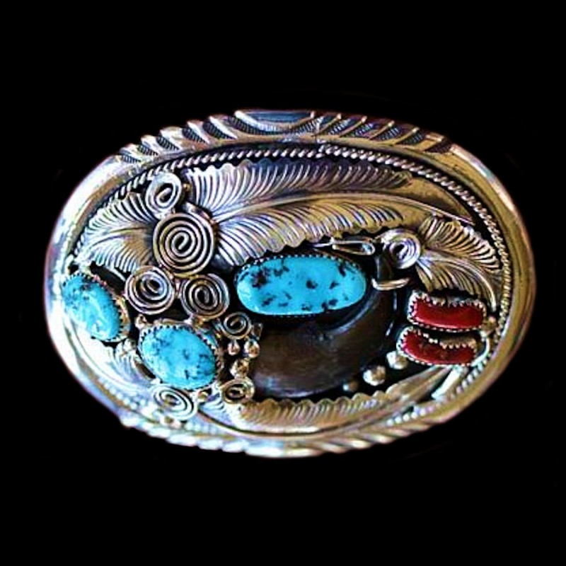 BOUCLE DE CEINTURE EN ARGENT GRIFFE D'OURS