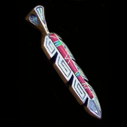 INDIANERSCHMUCK FEDER ANHÄNGER