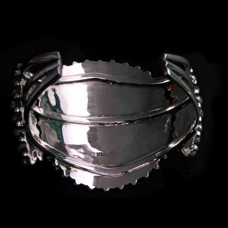 BRACELET ZUNI OLD PAWN ARGENT NEEDLEPOINT