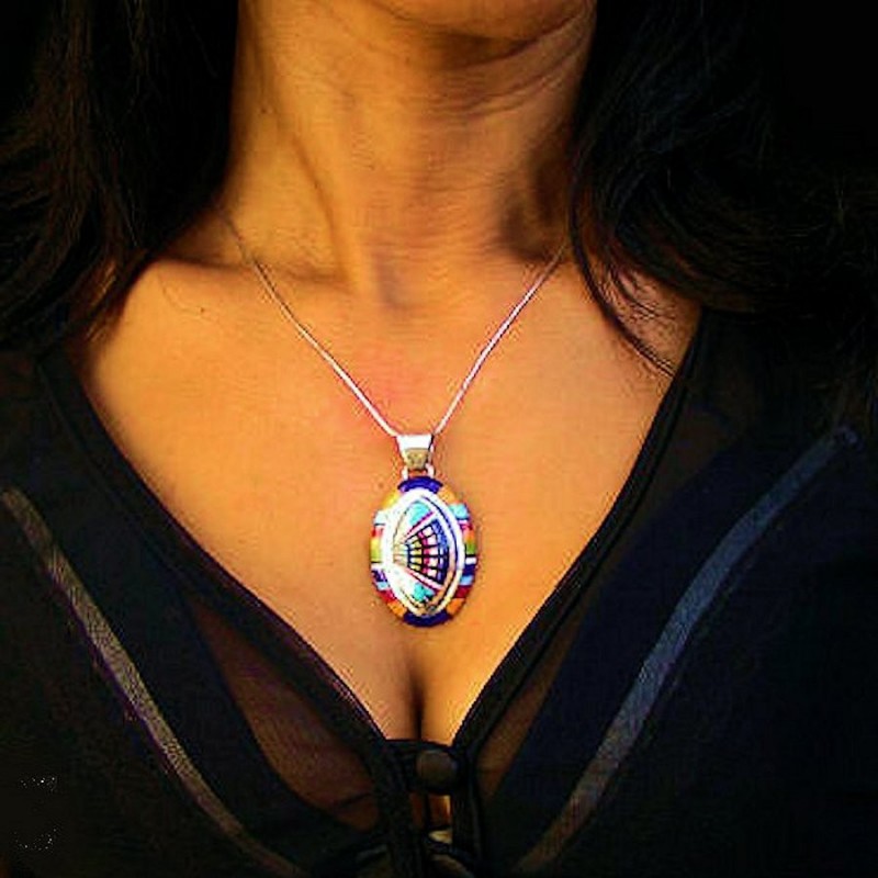 ZUNI OVAL PENDANT