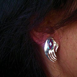 BEAR PAW STERLING SILVER EARRINGS