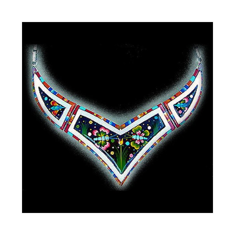 COLLIER THUNDERBIRD ZUNI MOTIF PAPILLONS