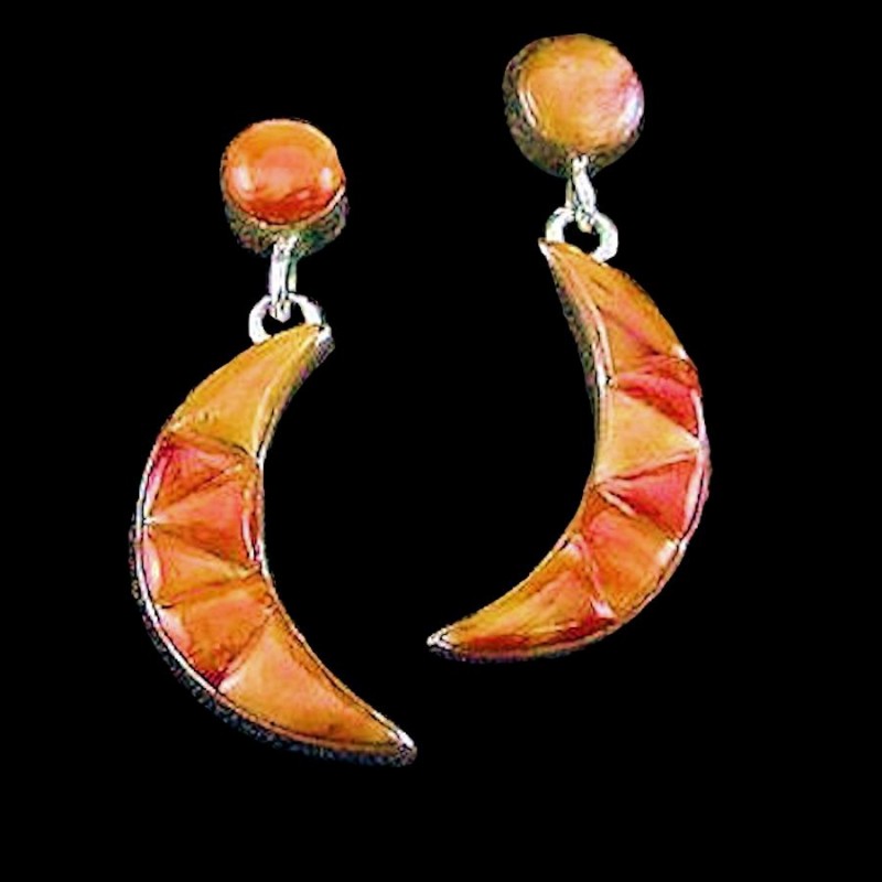 BOUCLES D'OREILLES CROISSANT DE LUNE