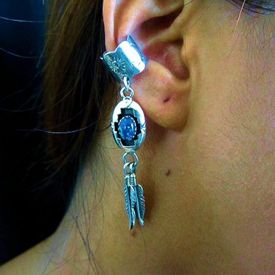 BOUCLES D'OREILLES SHADOW BOX ET PLUMES