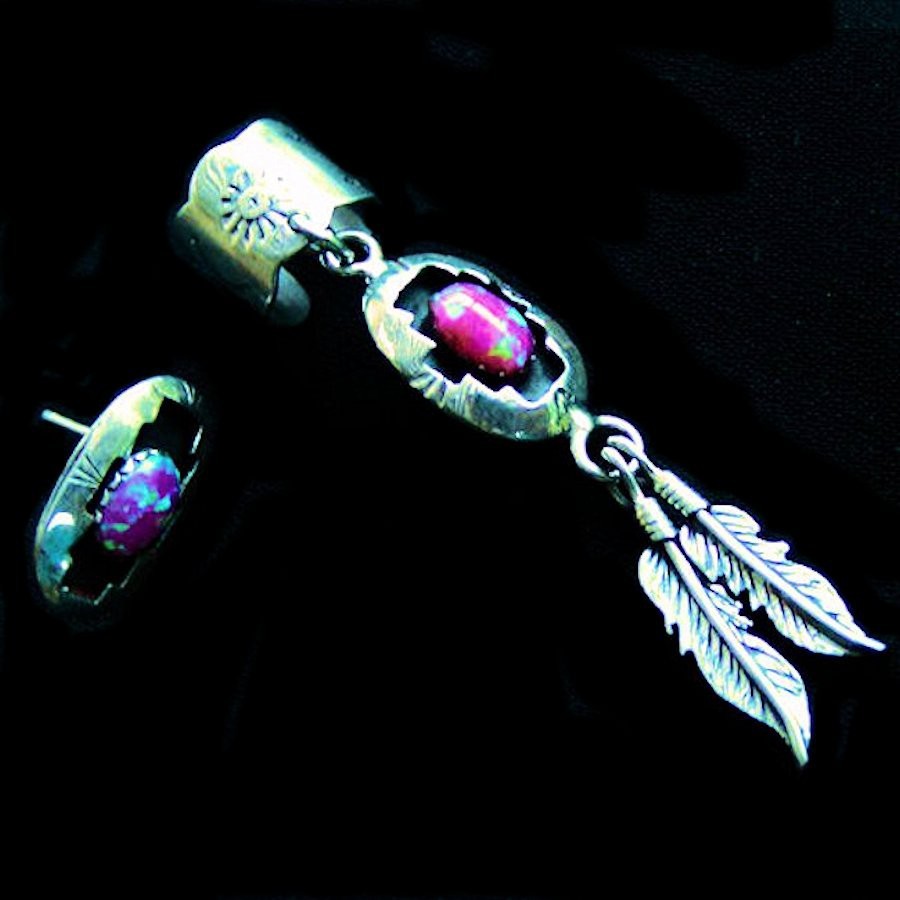 BOUCLES D'OREILLES SHADOW BOX ET PLUMES