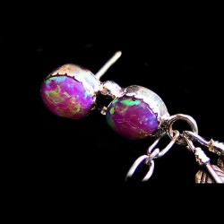 TWO FEATHERS SLAVE SILVER EARRINGS