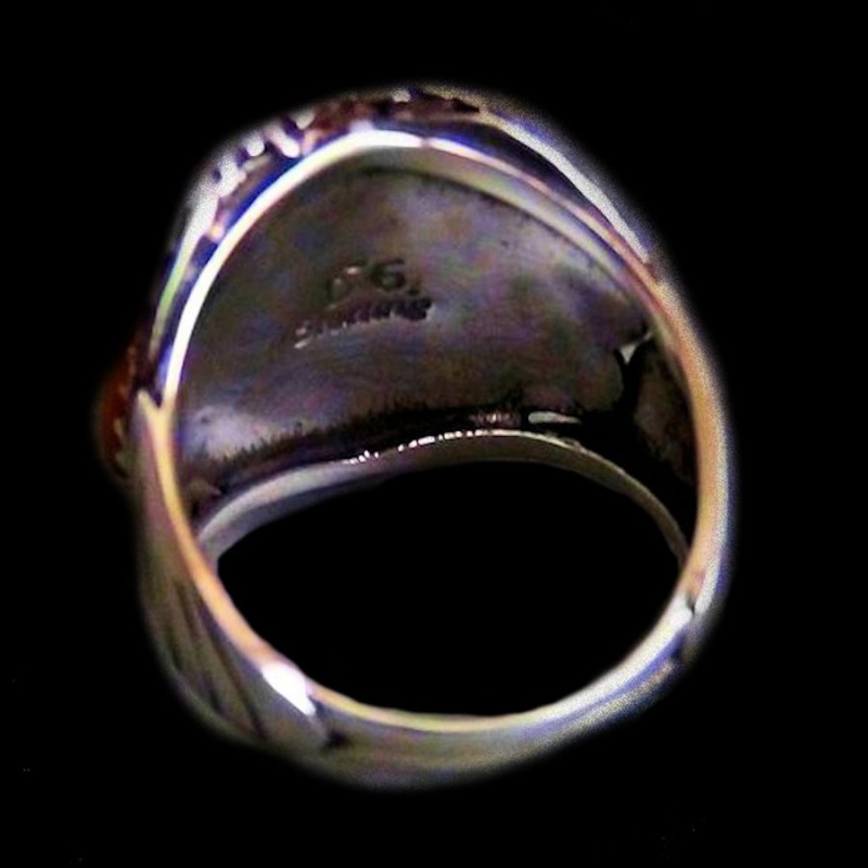 BAGUE NAVAJO TURQUOISE ET CORAIL