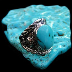 CABOCHON STERLING SILBER RING