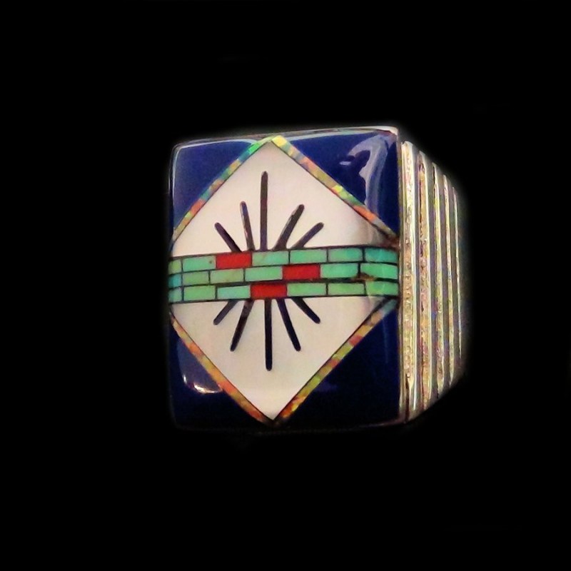 NAVAJO DESIGN SILVER RING