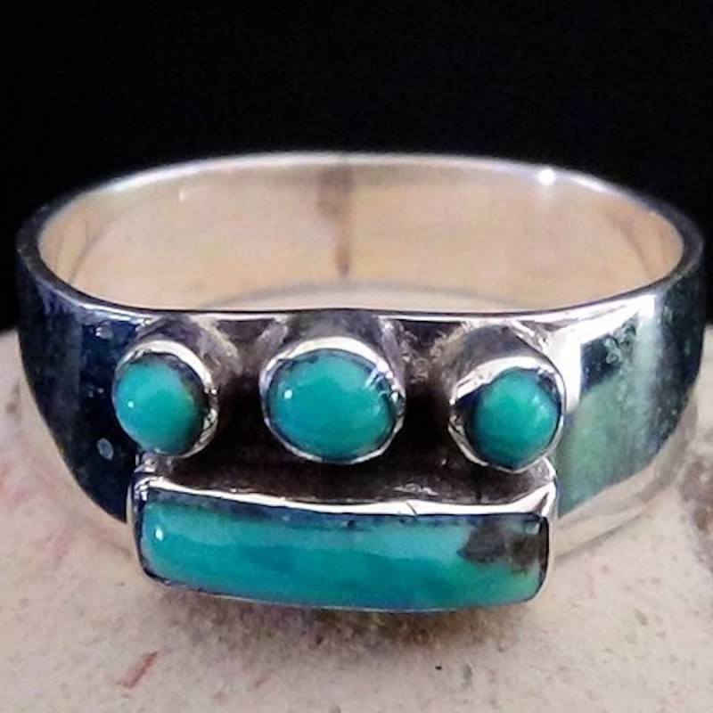 SILBER RING MIT STEINEN