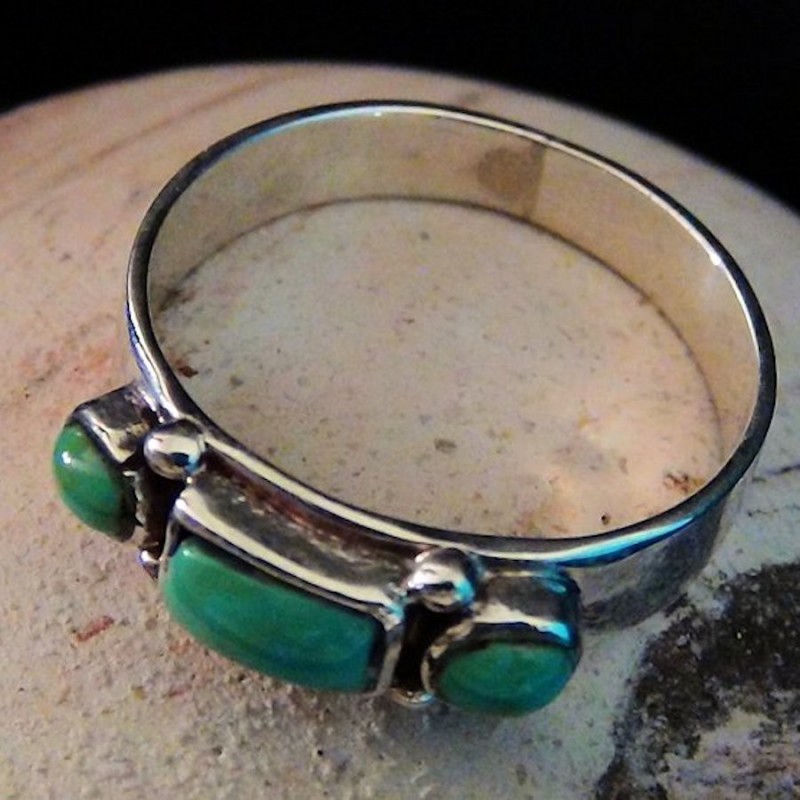 SILBER RING MIT STEINEN