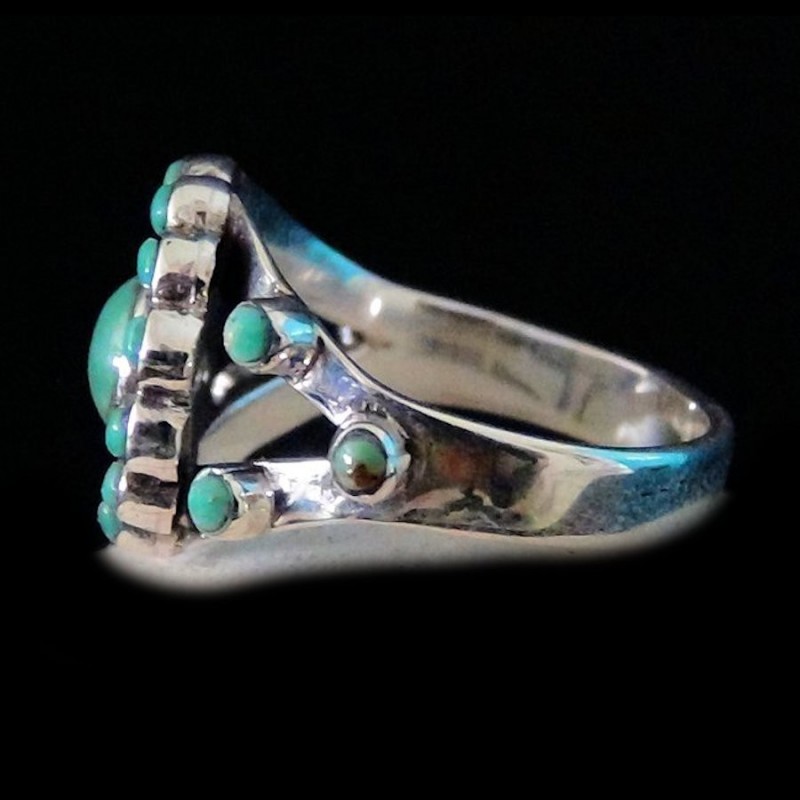 SILBER RING MIT STEINEN