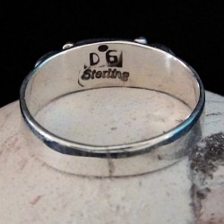 SILBER RING MIT STEINEN