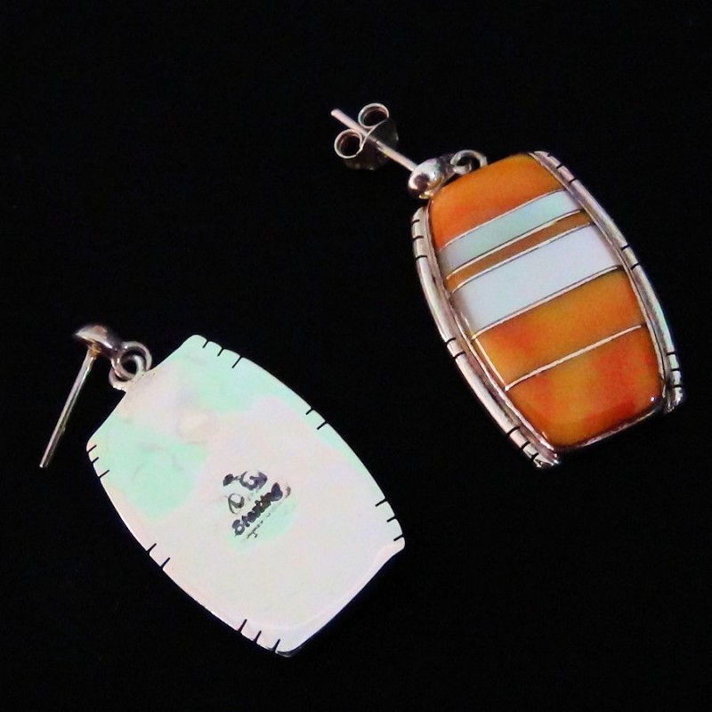 SPINY OYSTER SILVER EARRINGS