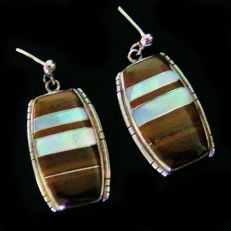 BOUCLES D'OREILLES ARGENT ET SPONDYLUS