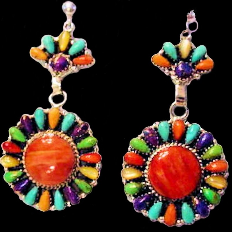 BOUCLES D'OREILLES ZUNI SOLEIL