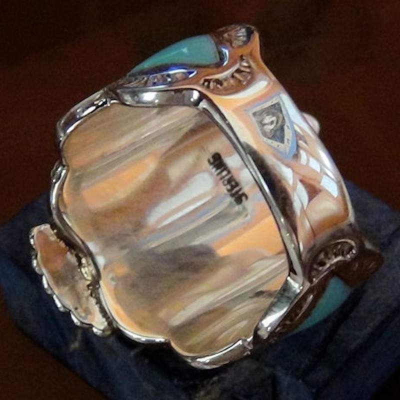 BAGUE AIGLE EN ARGENT MASSIF