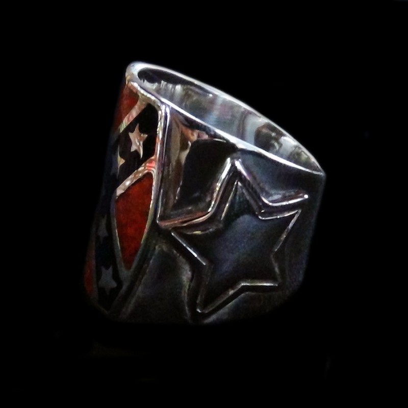 CONFEDERATE FLAG RING