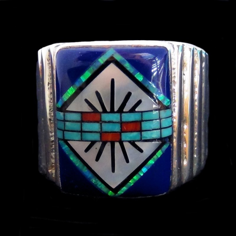 NAVAJO DESIGN SILVER RING