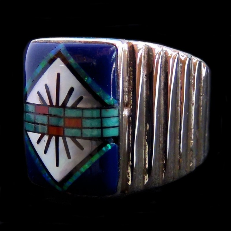 NAVAJO DESIGN SILBER RING