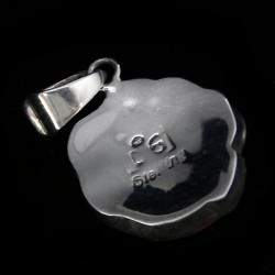 PENDENTIF ARGENT FLEUR MULTICOLORE OPALE