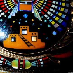 BOUCLE DE CEINTURE ZUNI EN ARGENT KASHINA PUEBLO