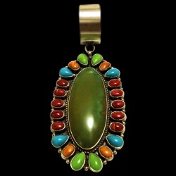 NAVAJO ANHÄNGER TURKÏS MIT CABOCHONS