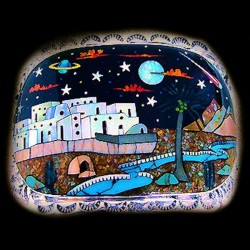 PUEBLO BY NIGHT ZUNI STERLING ARMREIF