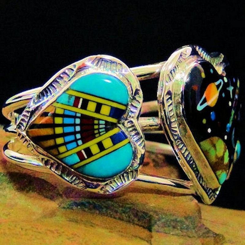 BRACELET COEUR UNIVERS EN ARGENT