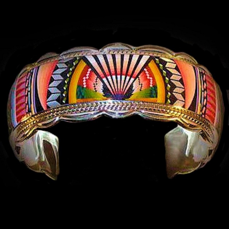 ZUNI BRACELET MULTICOLOR INLAY