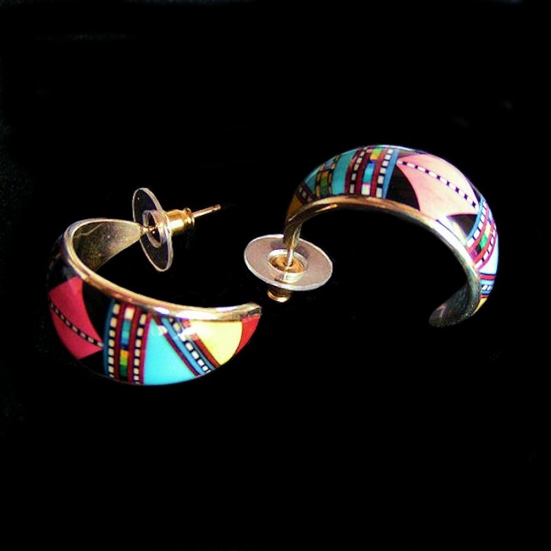 BOUCLES D'OREILLES CROISSANT