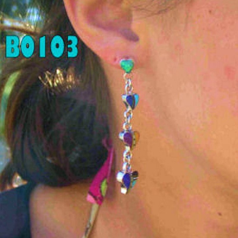 HEARTS SILVER EARRINGS