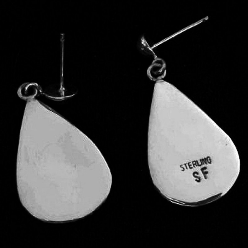  TEARDROPS STERLING SILBER OHRRINGE MIT STEINEN