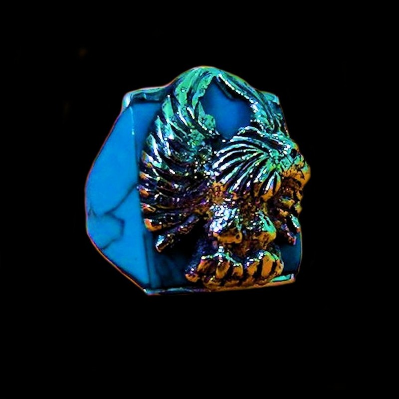 STERLING SILBER RING MIT ADLER