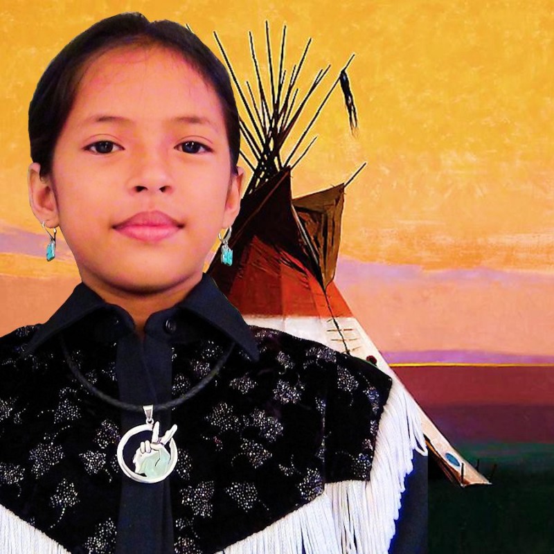 INDIANER KOPF SILBER ANHÄNGER