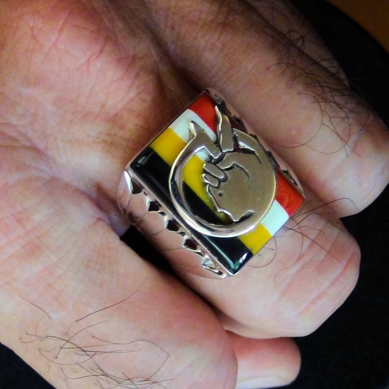 BAGUE SYMBOLE INDIAN MOVEMENT