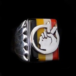 BAGUE SYMBOLE INDIAN MOVEMENT