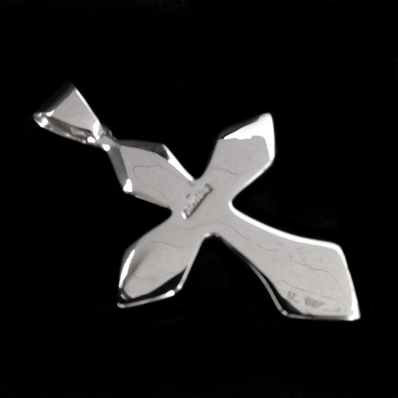 PENDENTIF CROIX ZUNI EN ARGENT