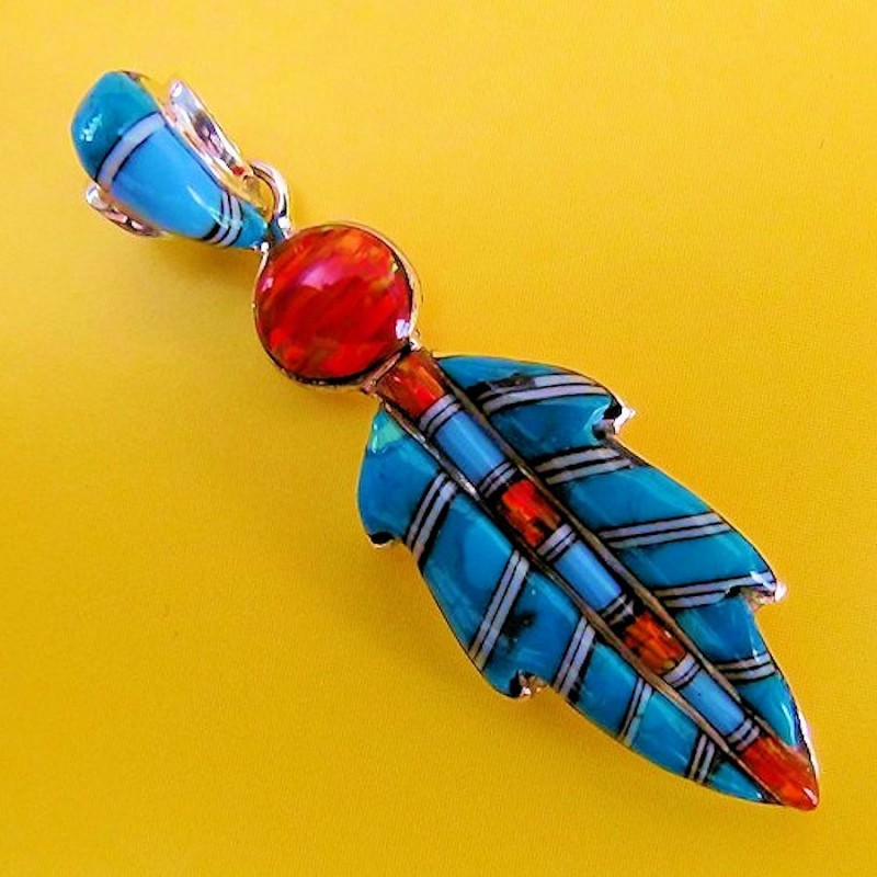 FEATHER STERLING SILVER PENDANT