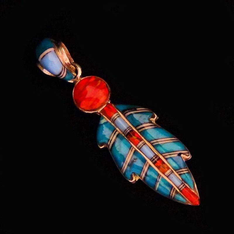 FEATHER STERLING SILVER PENDANT