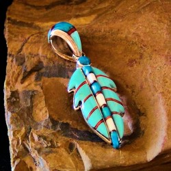 FEATHER STERLING SILVER PENDANT