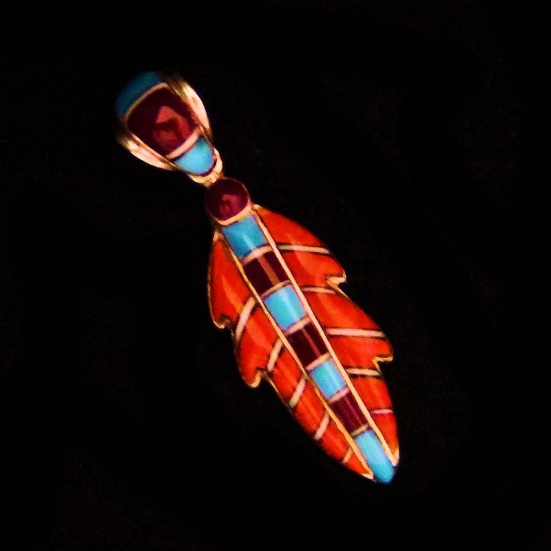 FEATHER STERLING SILVER PENDANT