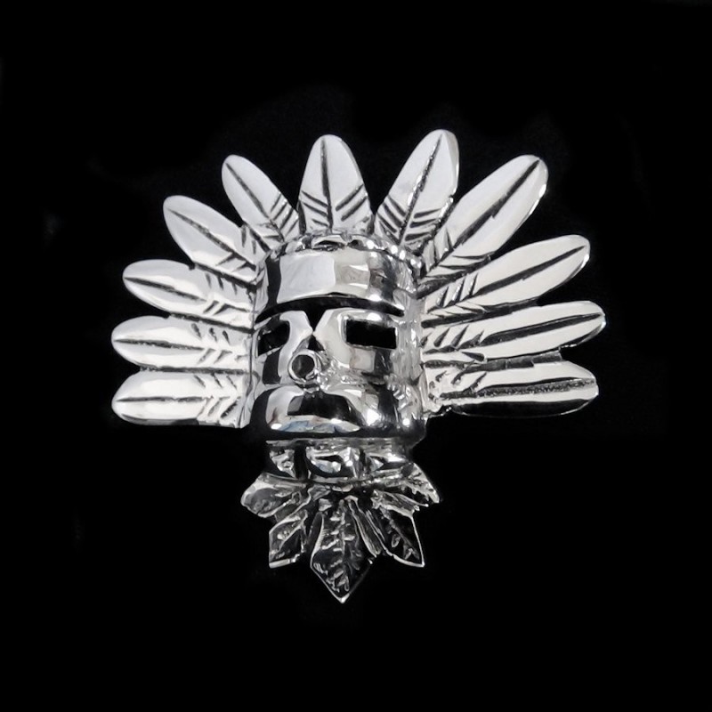 KASHINA KOPF SILBER BROSCHE