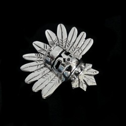 KASHINA KOPF SILBER BROSCHE